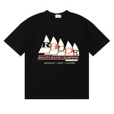 Rhude T Shirts Regatta Champions Short Sleeves