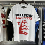 Hs-f summer collection: fog high street washed & distressed heavyweight crew neck graphic tee - couple's style