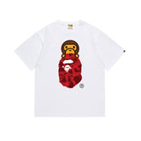 B@pe tshirtsssummer ape head little monkey camouflage short-sleeved round neck t-shirt