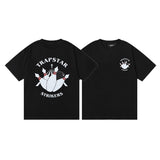 Cross-border foreign trade wholesale trapstar gradient letter ts tiger head printing short-sleeved couple loose high street