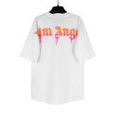 Correct version of pa beheaded bear short sleeves palm tree high street bat sleeves big logo letter on the back