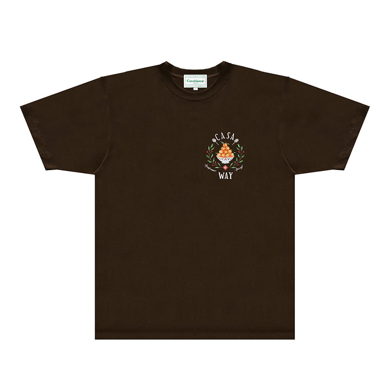 Casablanca T Shirts Fashion Print Street