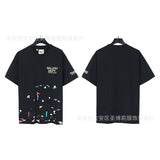 American classic series high street gall retro basic letter d print short sleeve t-shirt