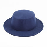 Walter White Hats Autumn and Winter Hat Men's and Women's Retro British Flat Top Flat Brim Woolen Hat