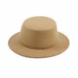 Walter White Hats Autumn and Winter Hat Men's and Women's Retro British Flat Top Flat Brim Woolen Hat