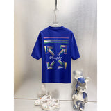 Spring/summer ow splatter graffiti arrow graphic crewneck short sleeve tee