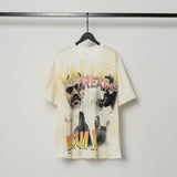American valley washed distressed printing short-sleeved t-shirt valeforever hoodie sweatshirt long