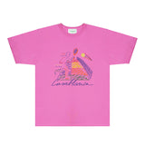 Casablanca T Shirts Fashion Print Street