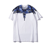 Marcelo classic phantom wings t-shirt - colorful feather lightning blade design - perfect for couples (mb short sleeve)