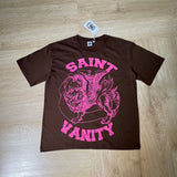 American saint t-shirt summer high street hip hop letterprinting short-sleeved t-shirt