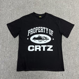 Wholesale foreign trade alcatraz basic series short-sleeve corteiz phantom letter logo print t-shirt