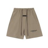 Flocked letter essentials short-sleeved t-shirt hip-hop half-sleeved high street fog american shorts