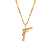 Jewelry Hip Hop Pistol Pendant Armament rapper