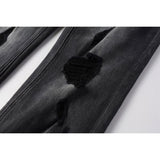 KSUBI Jeans Slim Fit Casual Ripped Jeans