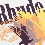 Rhude T Shirts gradual change color pattern print cotton short sleeves men and women