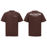 American cole buxton short sleeve men's couple ins high street spring summer loose t-shirt women's cb