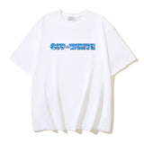 Spring/summer ow splatter graffiti arrow graphic crewneck short sleeve tee
