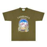 Casablanca T Shirts Fashion Print Street