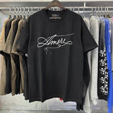 Wholesale amri little angel crane peace bird digital gradient letter logo couple's short set