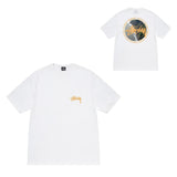 Summer running volume stussy short-sleeved t-shirt dice black eight ice cream comfy basics american couple summer t