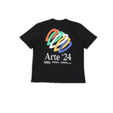 Arte summer tshirt student tops blue rose printing t-shirt casualloose short sleeve trendy