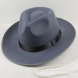 Walter White Hats Xu Wenqiang Jackson Wide Brim Top Hat Stage British Hat Jazz Wool Felt Hats