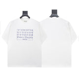 Mm series export wholesale margiela simple style digital four-corner mark couple short-sleeved t-shirtpure cotton high quality