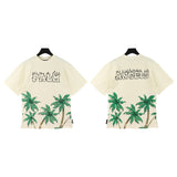pa severed bear palm coconut tree flame shark couple outfit loose