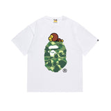 Japanese japanese ape journey bring in wealth and treasure cat short sleeve t youth street campus fashion youth