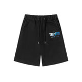Cross-border trade trapstar rainbow letter gradient towel embroidery short sleeve t-shirt & fog high street shorts set