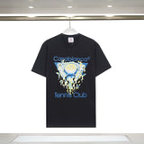 Foreign trade summer casa blanca letter print casual loose fit short sleeve t-shirt