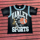 valley washed distressed printed short-sleeved hip-hop loose street t-shirt hooded