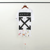 off-white classic gradient arrow dissolve graffiti caution tape ow religious couple short