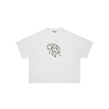 High-quality, niche, premium american-style short-sleeve t-shirt with trendy sanskrit letter print