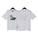 wholesale pa angel coconut tree flame letter logo graffiti paint short-sleeved t-shirt