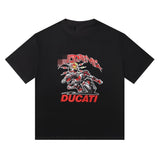 Ducati soccer jersey collaboration: printed football t-shirt & relaxed fit tracksuit set
