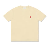 Am short-sleeve macaron color heart embroidery pure cotton loose summer fashion t-shirt crew neck top