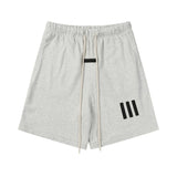 Cross-border wholesale fog double line essentials joint model three stripes short-sleeved t-shirt and shorts