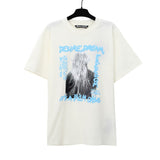 wholesale pa angel coconut tree flame letter logo graffiti paint short-sleeved t-shirt