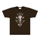 Casablanca T Shirts Fashion Print Street