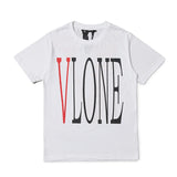 Wang yibo lne short-sleeved big v reflective hot diamond devil angel couple outfit loose
