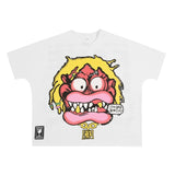 Wholesale billin hip-hop high street cartoon graphic dropped shoulder couple's short sleeve t-shirt