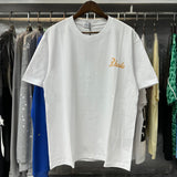 Rhude T Shirts Letter Printed Cotton Casual Short Sleeve Men and Women