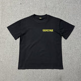Wholesale foreign trade corteiz devil's island letter logo print short sleeve fog high street couple oversized t-shirt