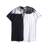 Marcelo classic phantom wings t-shirt - colorful feather lightning blade design - perfect for couples (mb short sleeve)