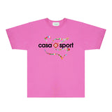 Casablanca T Shirts Fashion Print Street