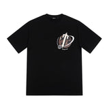 [heavy weight double yarn] trapstar stitching tiger head embroider gradient letter short-sleeved t-shirt