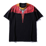Marcelo classic phantom wings t-shirt - colorful feather lightning blade design - perfect for couples (mb short sleeve)