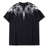 Marcelo classic phantom wings t-shirt - colorful feather lightning blade design - perfect for couples (mb short sleeve)