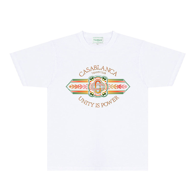 Casablanca T Shirts Fashion Print Street